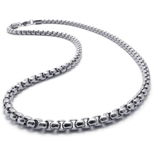 3.0 mm 16"-40" Silver Stainless Steel Square Rolo Necklace Chain Sb51 USA Seller