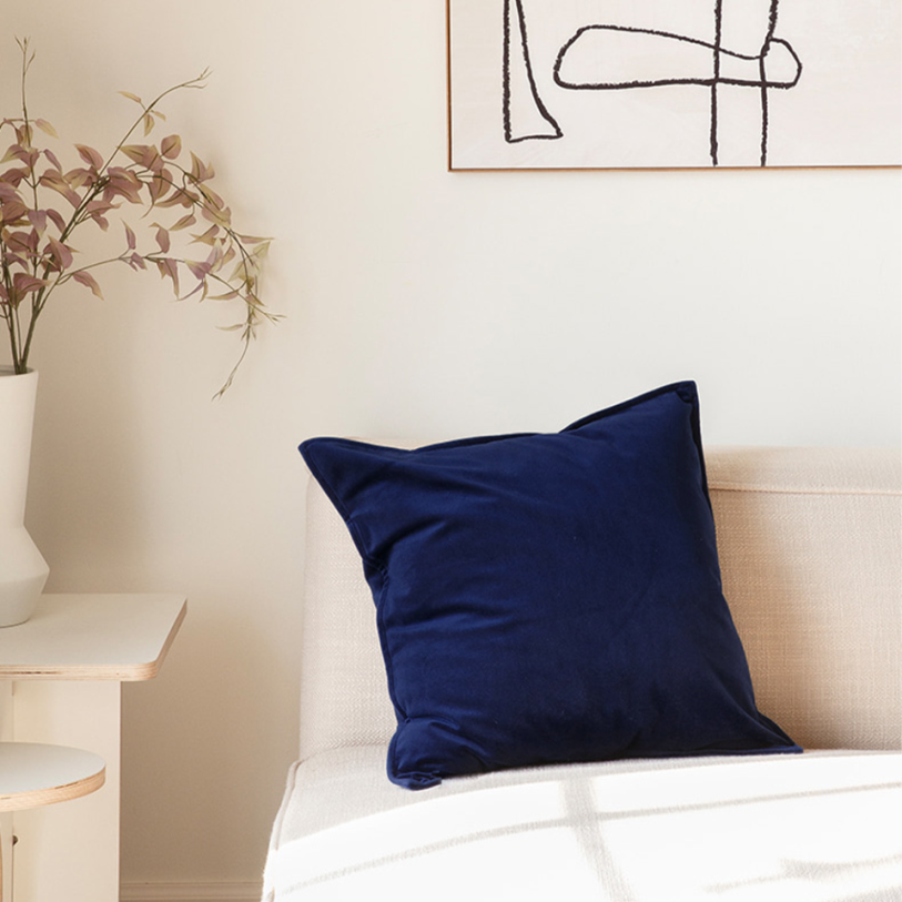 2-piece velvet decorative pillow bundle by fancy & stacy