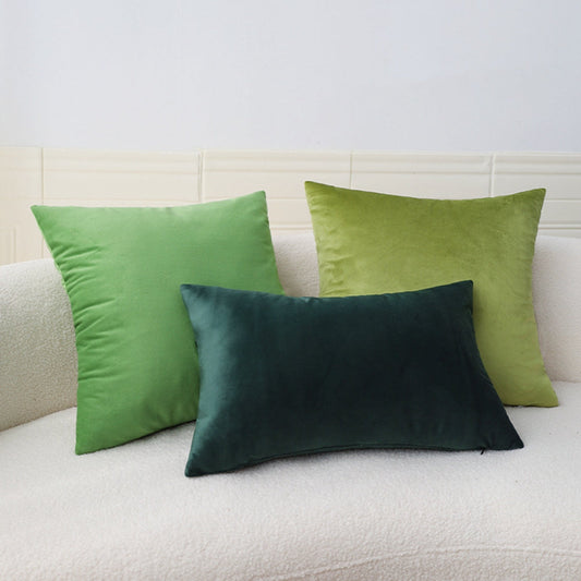 Green-lime-dark green decorative throw pillow by fancy & stacy