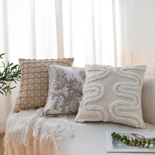 18x18 decorative throw pillow by fancy & stacy