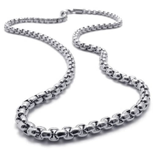2mm-5mm 16"-40" Silver Stainless Steel Square Rolo Necklace Chain HN9 USA Seller