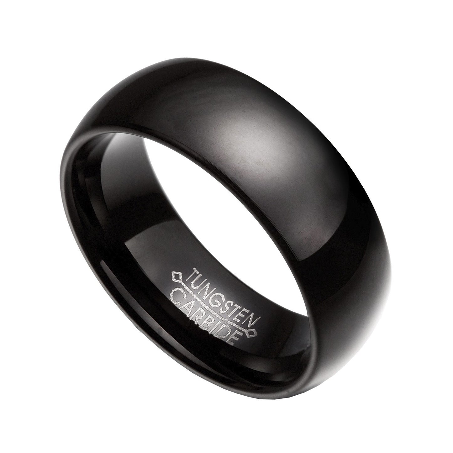 Black Tungsten Carbide 7mm Comfort Fit Wedding Band Rings Size 7-14 TG52