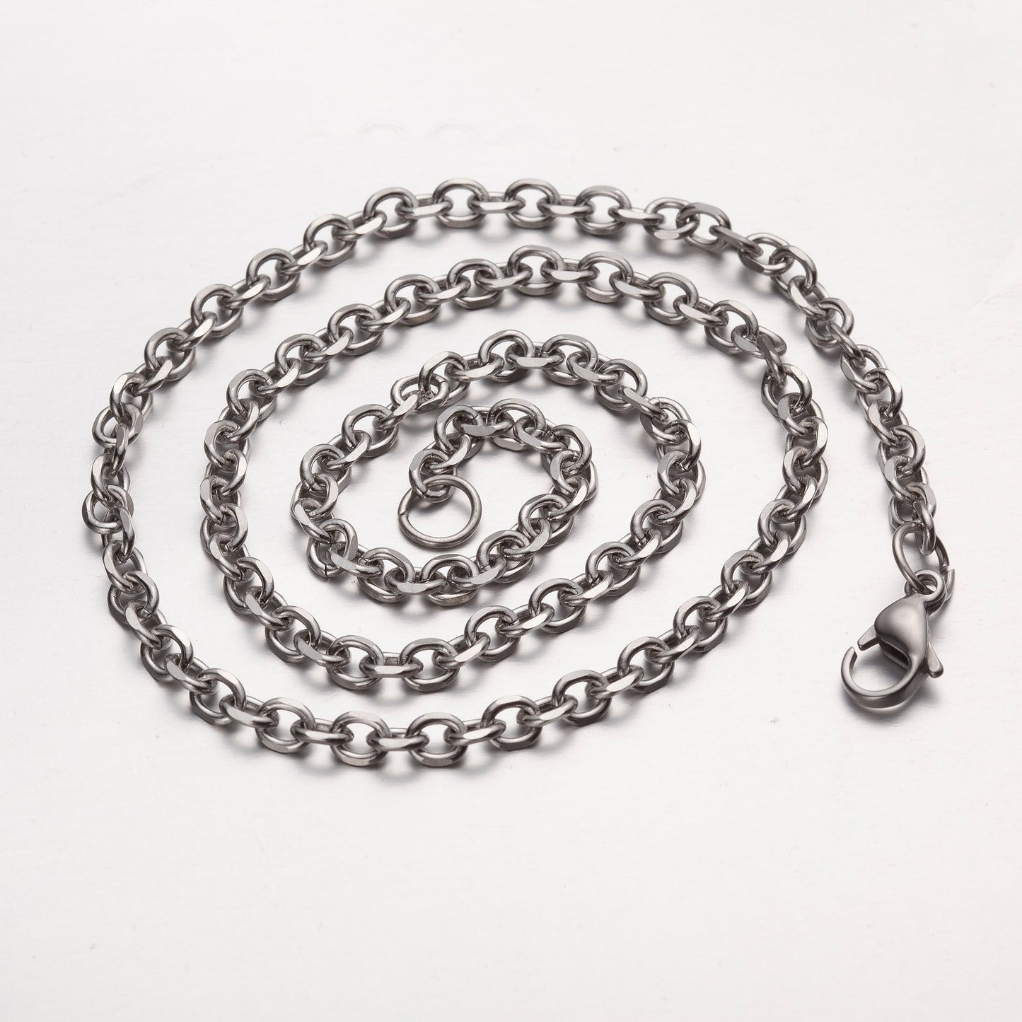 3mm 10"-100" Silver Stainless Steel Cross Necklace Chain Sb01 USA Seller