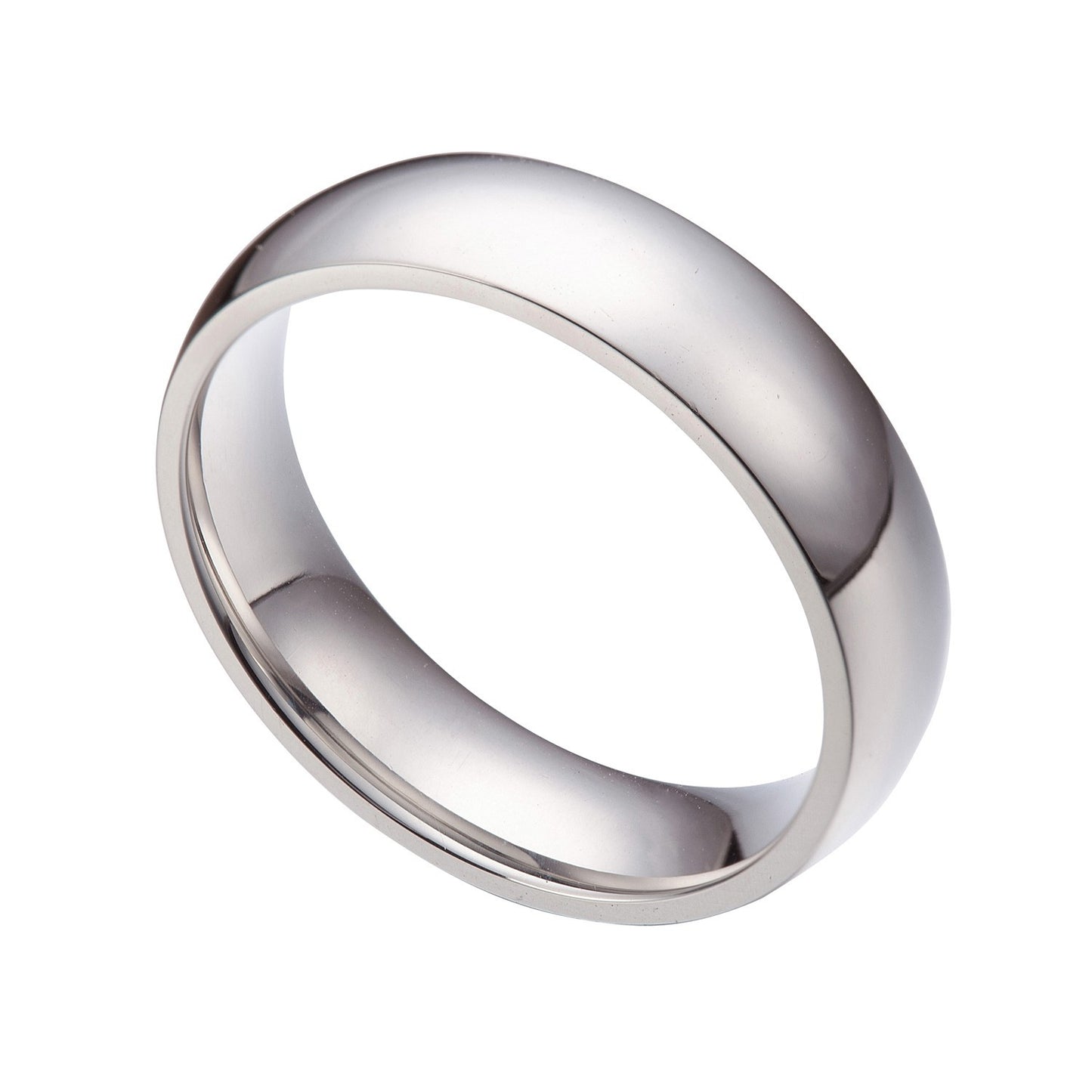 6mm Stainless Steel Comfort Fit Ring Size 5-13 Half Size SR06 USA Seller