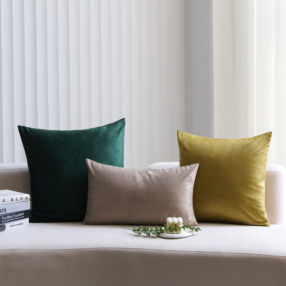 2-piece velvet decorative pillow bundle by fancy & stacy