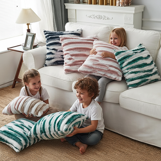 18x18 decorative throw pillow by fancy & stacy