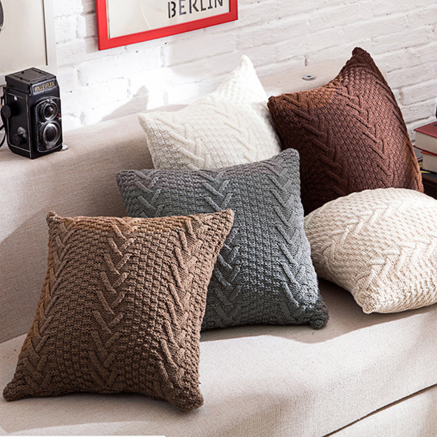 Textured & Knit Pillows