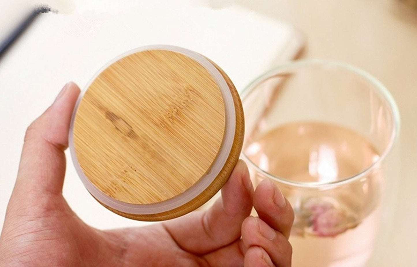 350ml 12oz double walled mug with bamboo lid double-wall glasses with spill proo