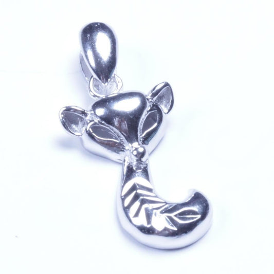 Genuine 925 Sterling Silver The Fox Pendant Sy45 USA Seller