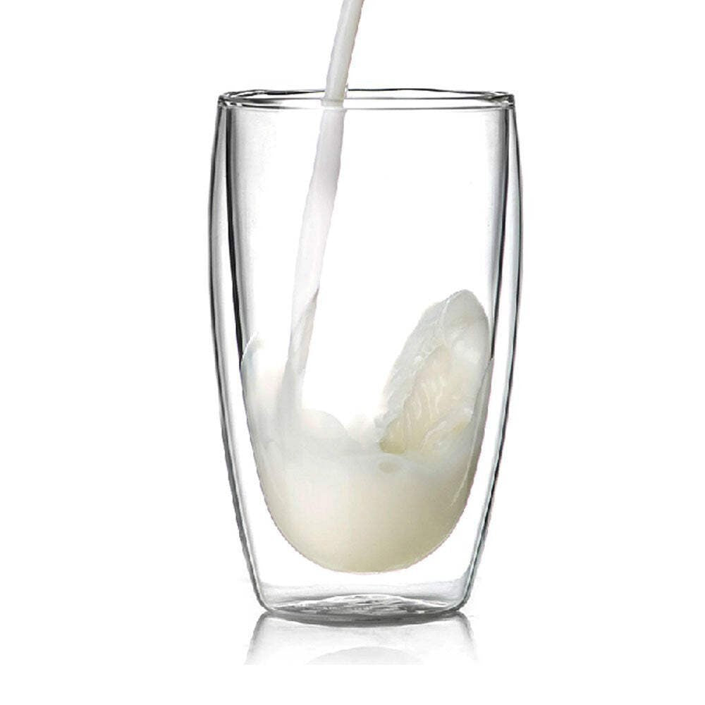 350ml 12oz double walled mug with bamboo lid double-wall glasses with spill proo