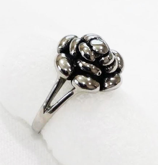 US Seller Women Vintage Rose Cast Stainless Steel Ring Size 6,7,8,9 SR182