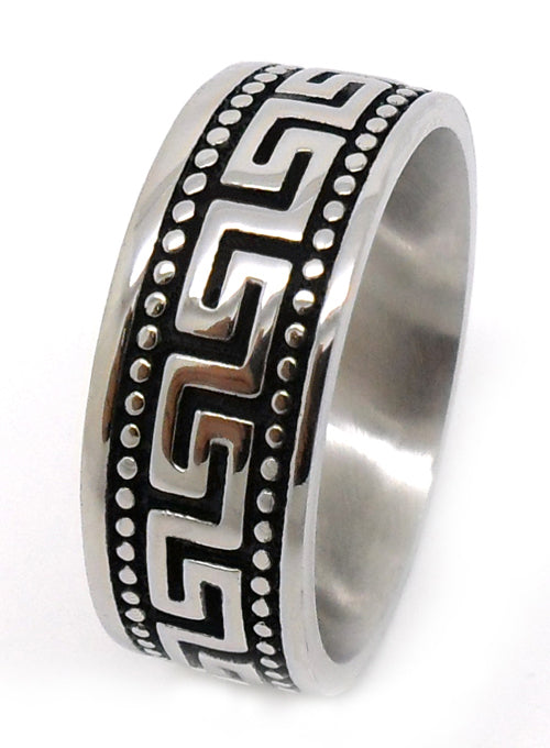 USA Seller Men's Vintage Silver Stainless Steel Biker Ring Size7-13 SR62