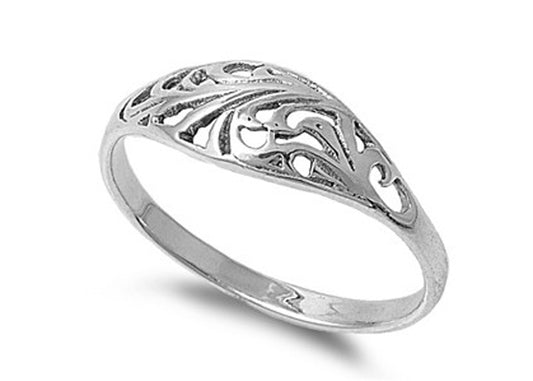 USA Seller Sterling Silver Unique Style Solid 925 Comfort Fit Bands Rings Sy66