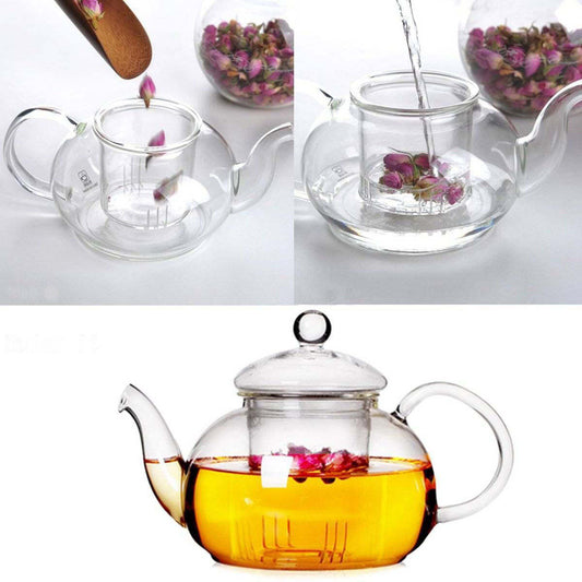 600ML Teapot with Glass Infusier