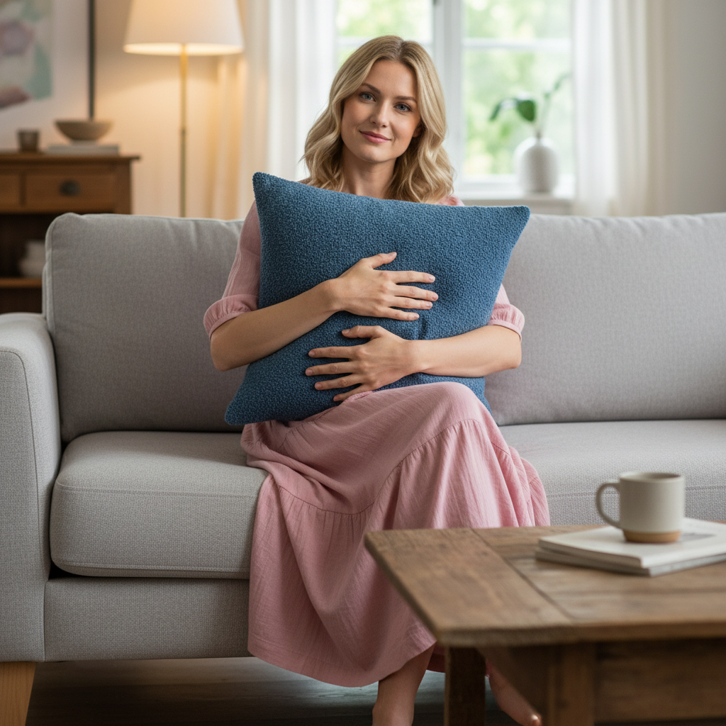 18x18 decorative throw pillow by fancy & stacy