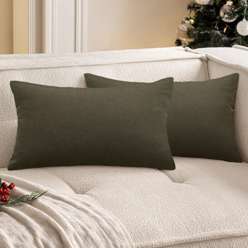 18x18 tan decorative throw pillow by fancy & stacy