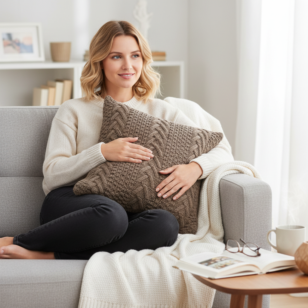 18x18 decorative throw pillow by fancy & stacy