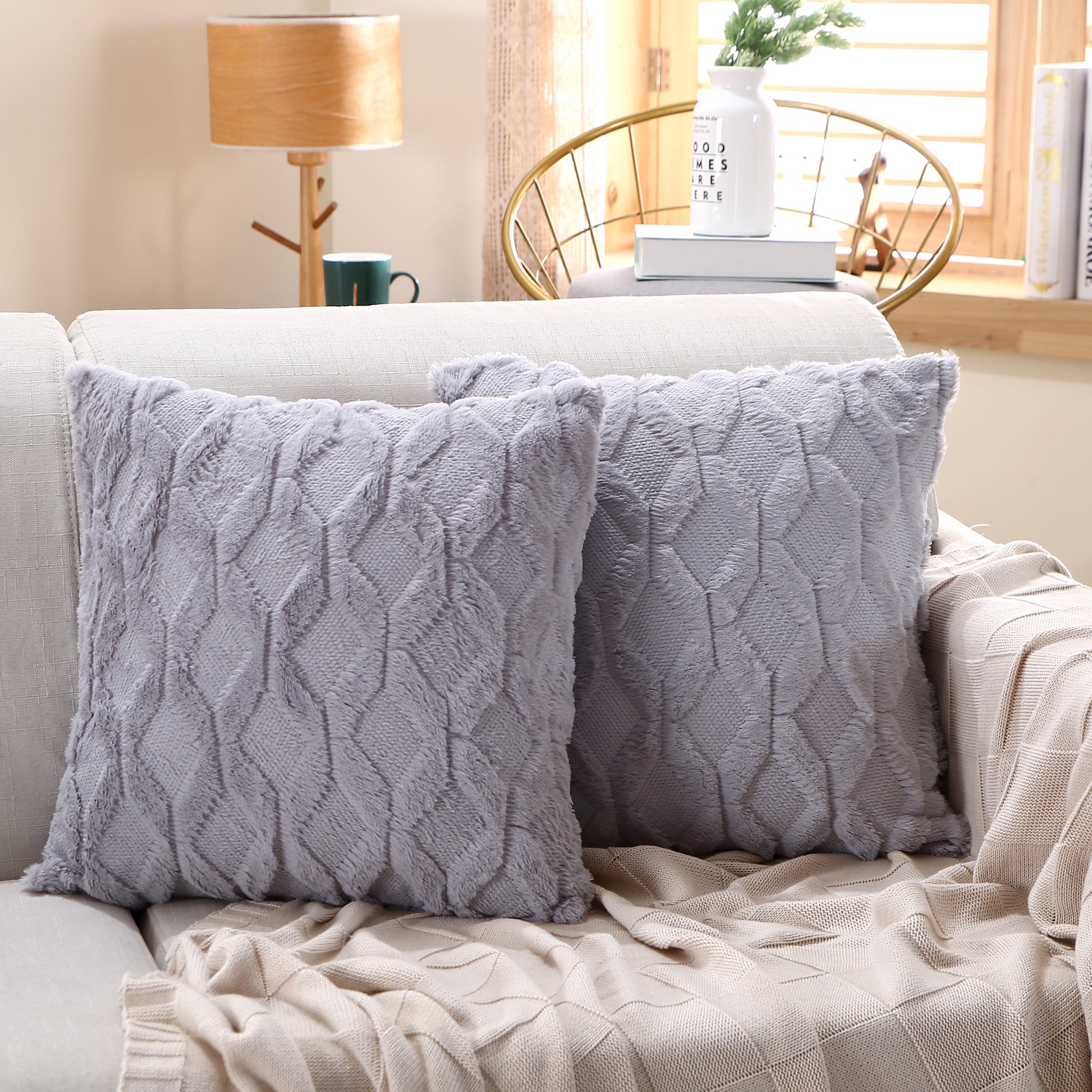 Decorative throw pillow by fancy & stacy