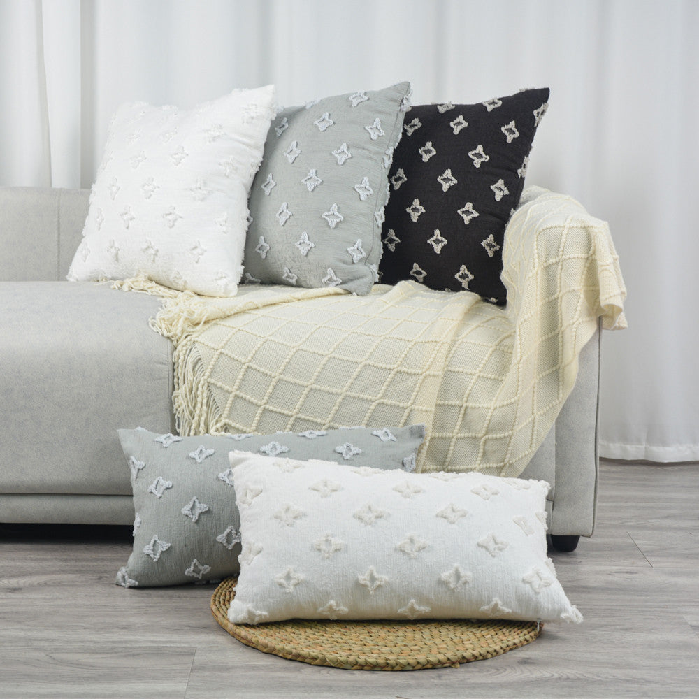 2x17 red decorative throw pillow by fancy & stacy