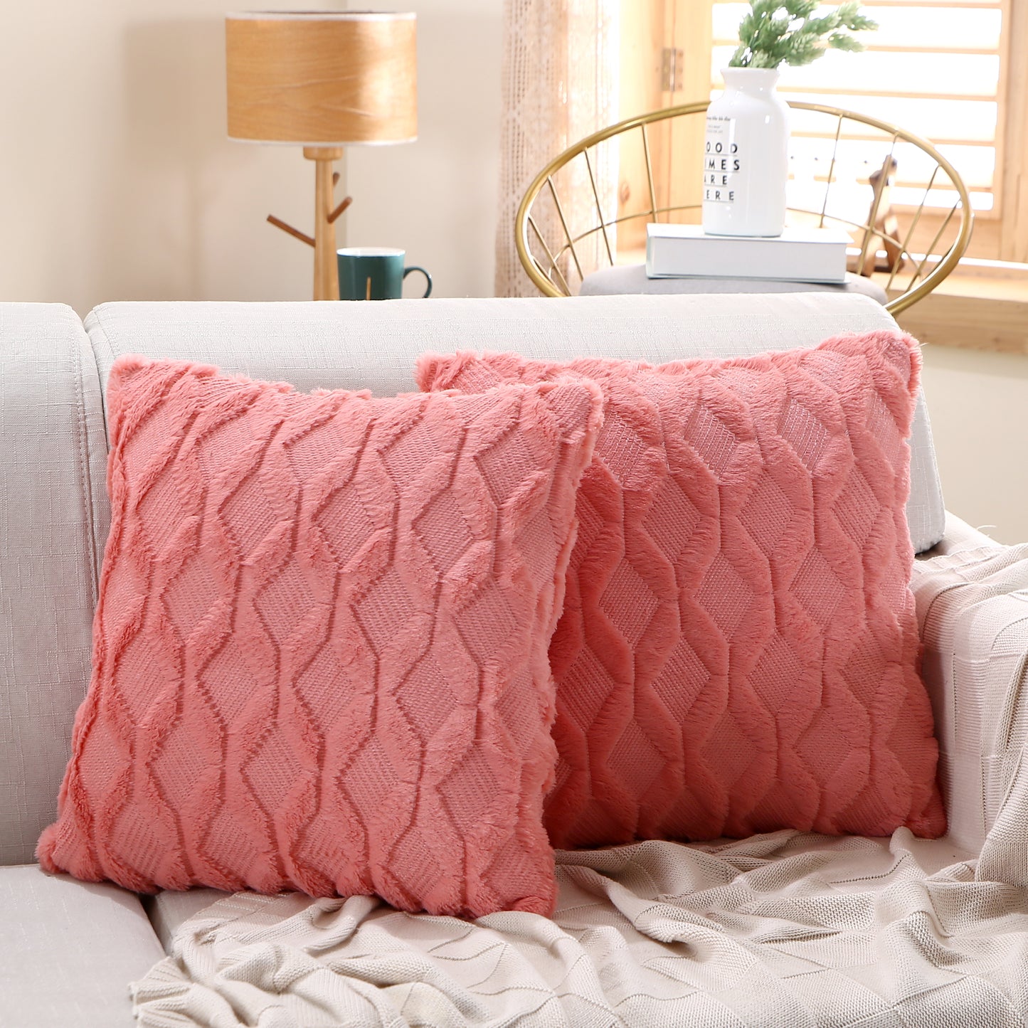 Decorative throw pillow by fancy & stacy
