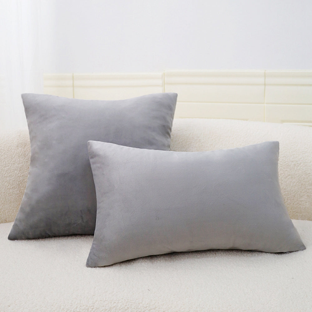 18x18 gray decorative throw pillow by fancy & stacy