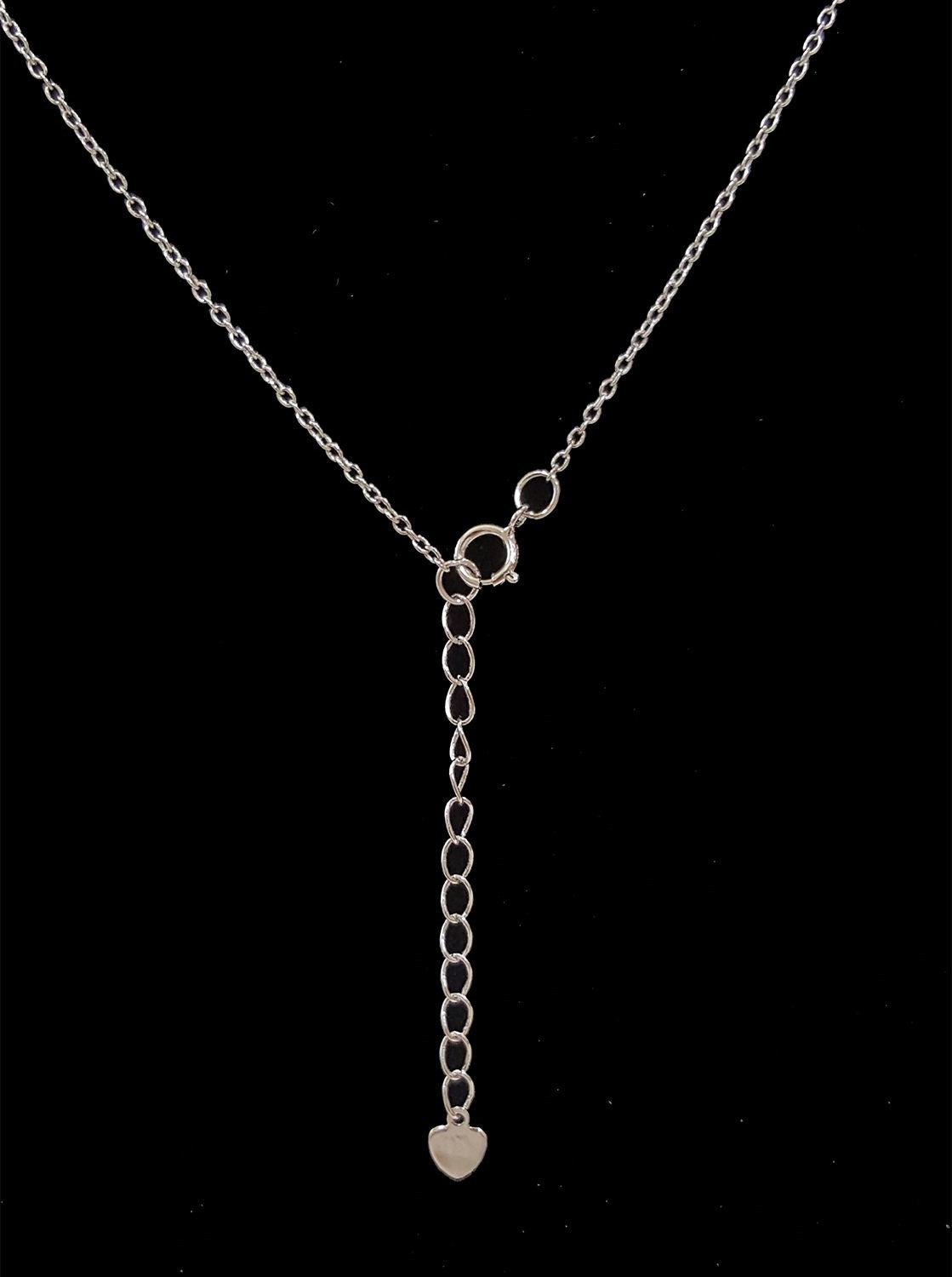 .925 Sterling Silver Key with Cubic Zirconia and Dangling Letter D Pendant SY83