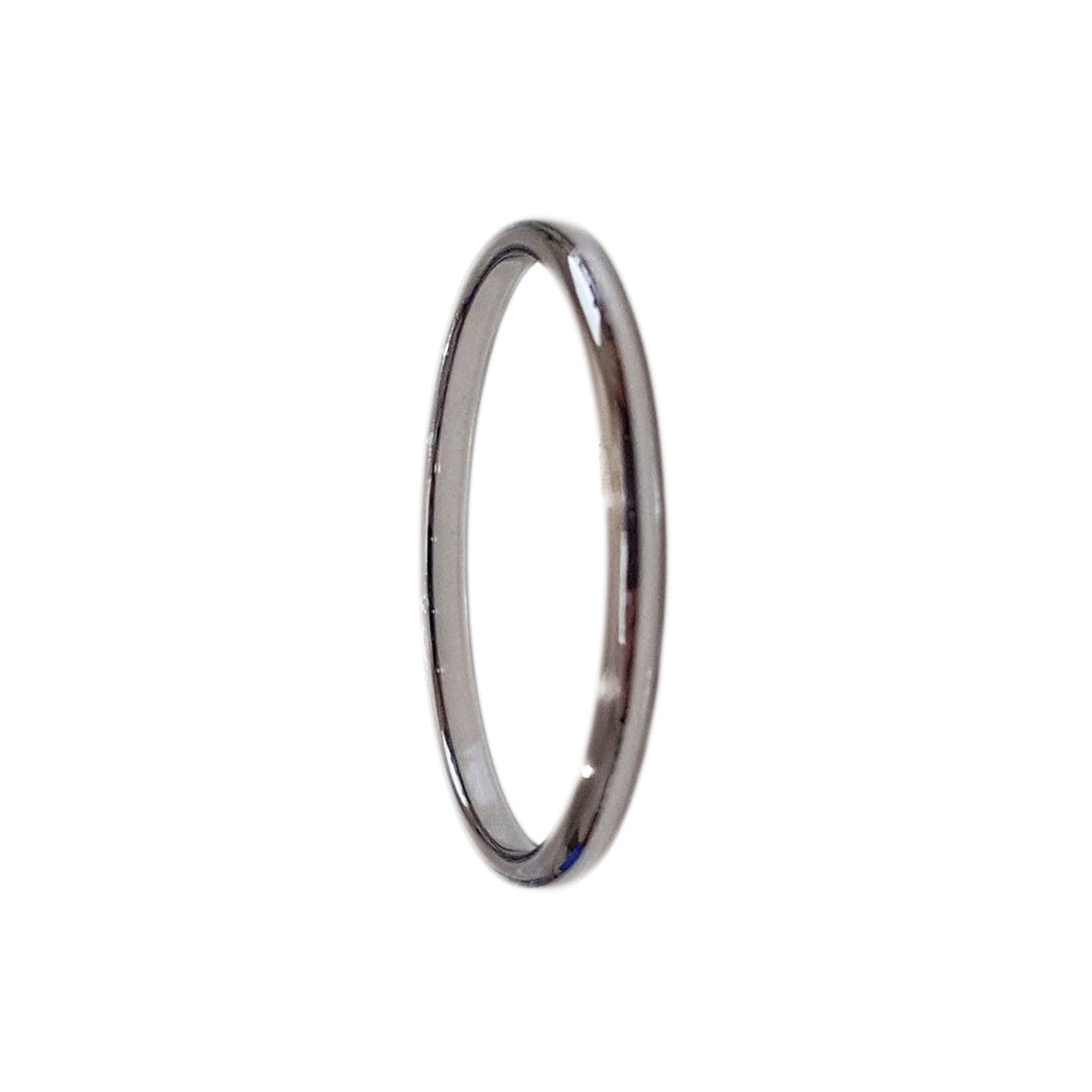 Gray Tungsten Carbide 2mm Comfort Fit Plain Rings Wedding Band Size 3-11 TG58