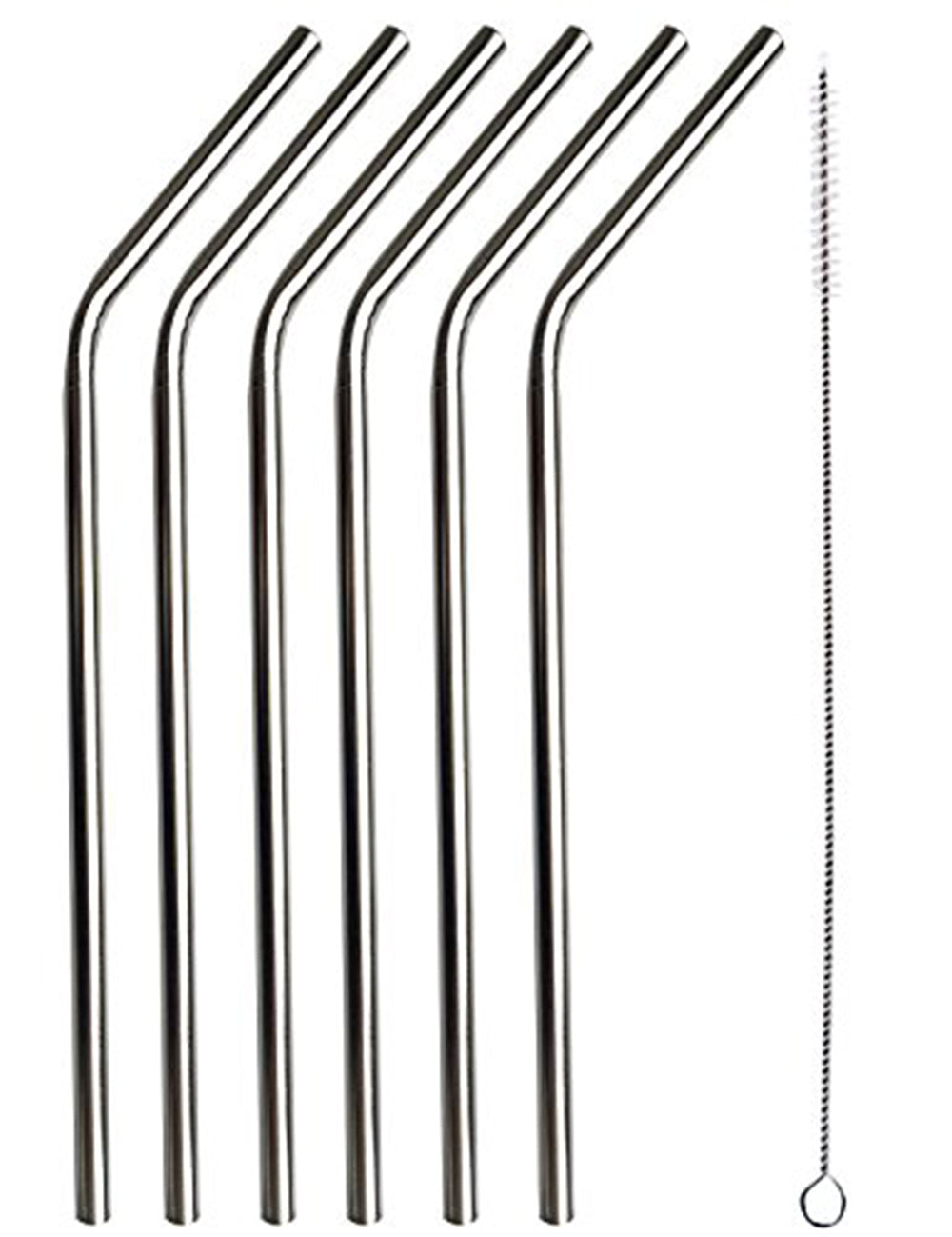 Reusable Stainless Steel Drinking Straws Metal Two Different Styles Multi Packs