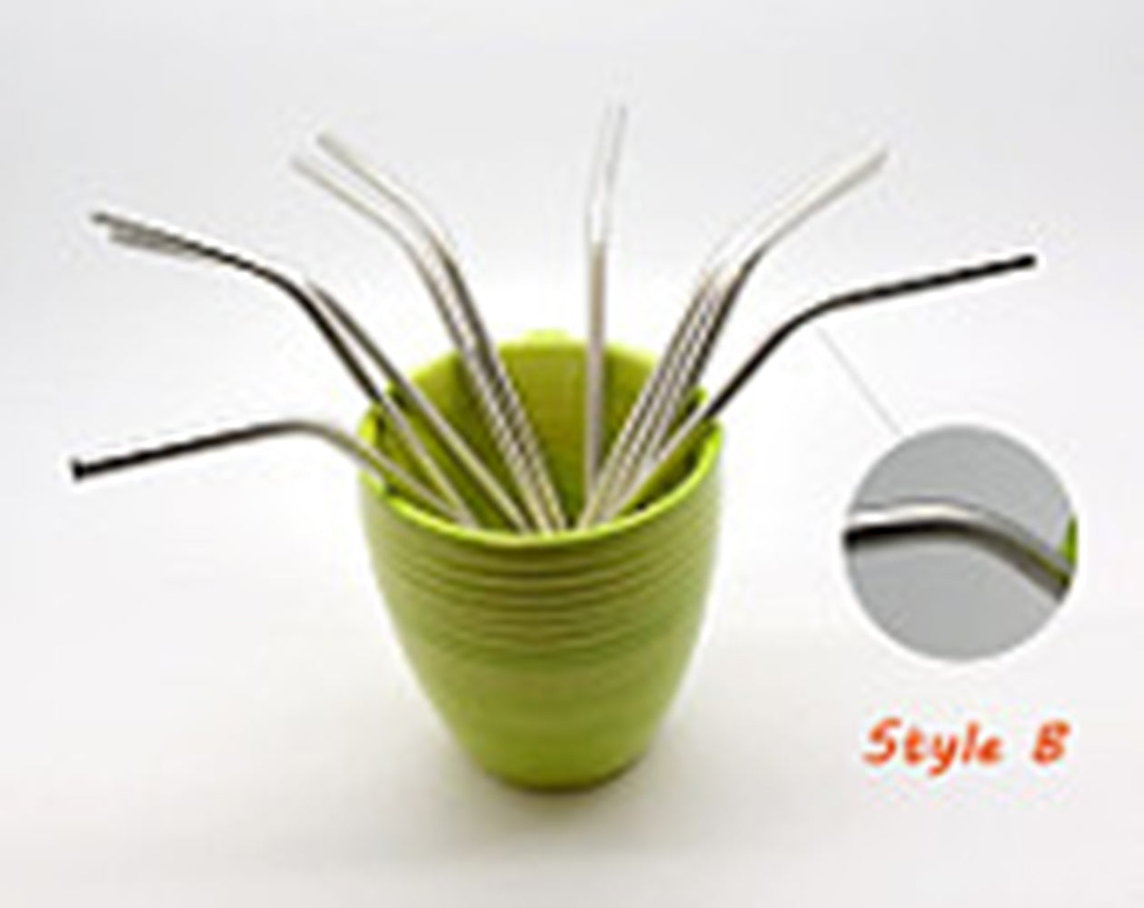 Reusable Stainless Steel Drinking Straws Metal Two Different Styles Multi Packs