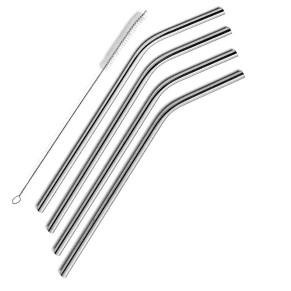 Reusable Stainless Steel Drinking Straws Metal Two Different Styles Multi Packs