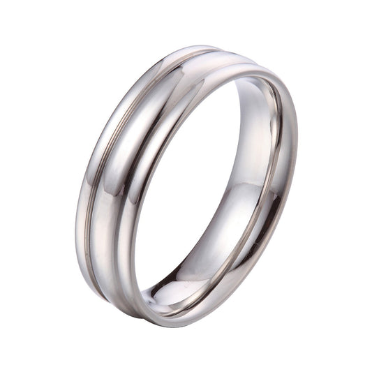4MM 6MM Silver Stainless Steel Comfort Fit Wedding Band Ring Size 5-14 HS12