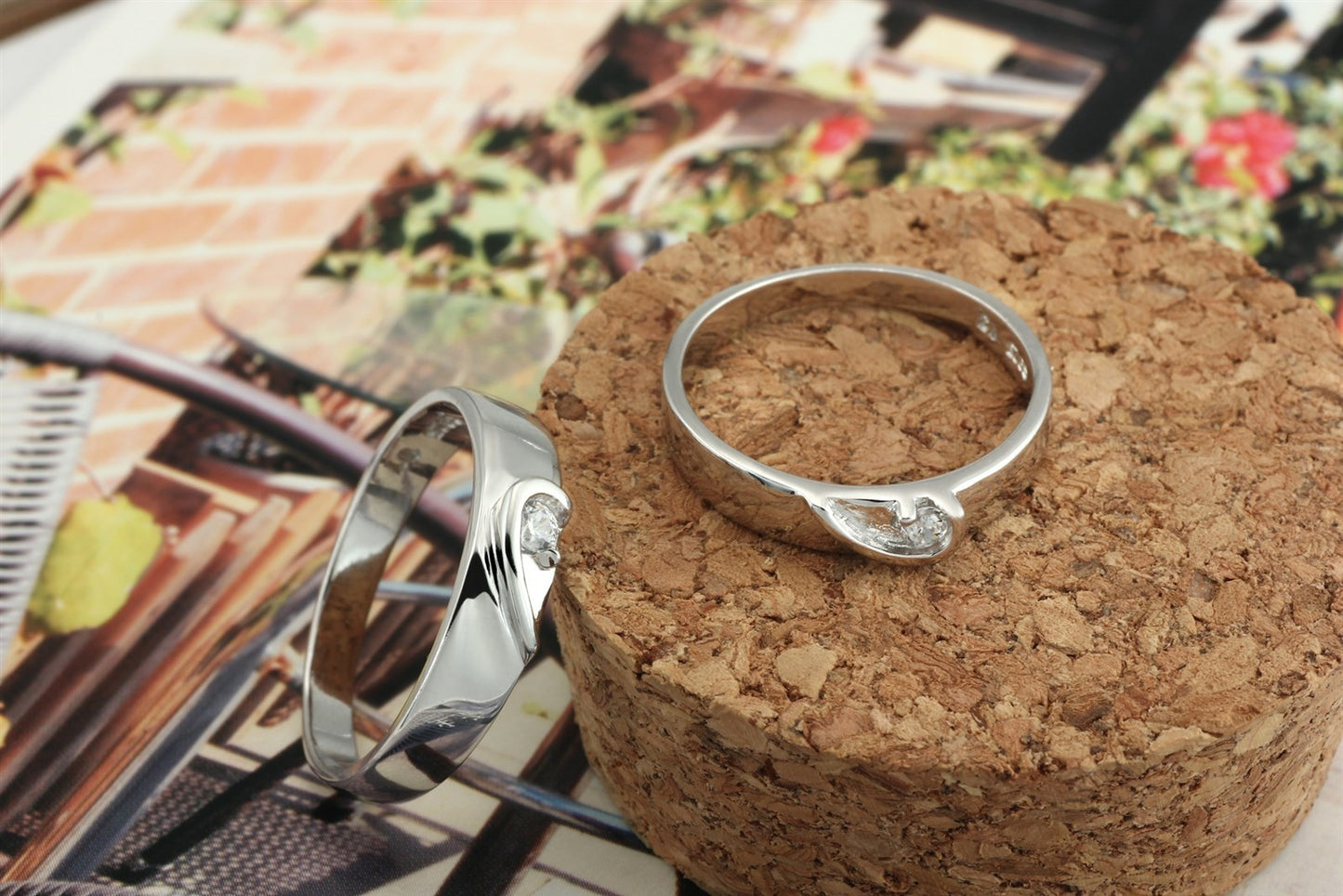 925 Sterling Silver Couple Love Wedding Bands Rings Size 4.5-12 Sy10