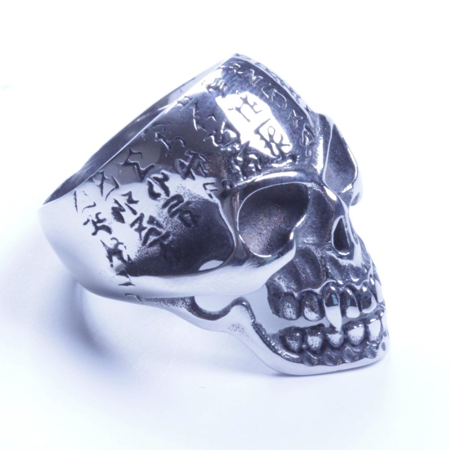 US Seller Men's Silver Stainless Steel Skull Biker Ring Size 8-14 SR49