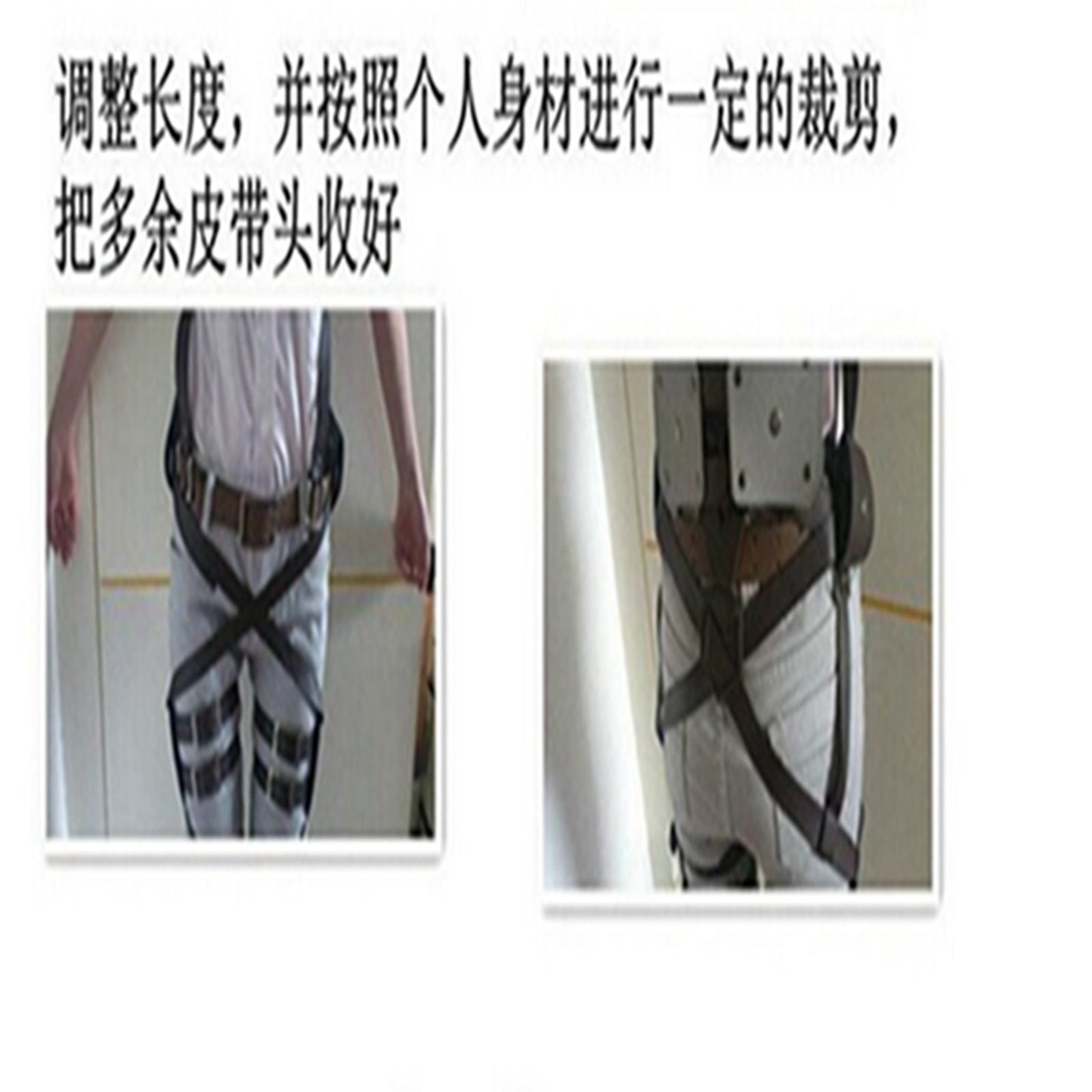 Cosplay Costume Shingeki No Kyojin Recon Corps Mikasa Ackerman Harness Belt Hook