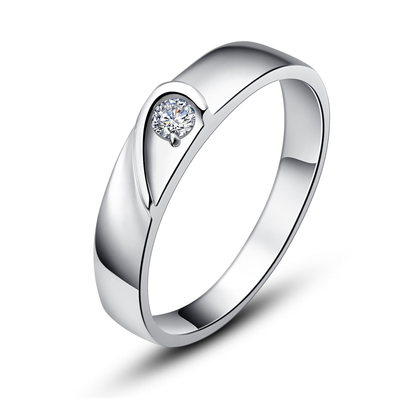 925 Sterling Silver Couple Love Wedding Bands Rings Size 4.5-12 Sy10