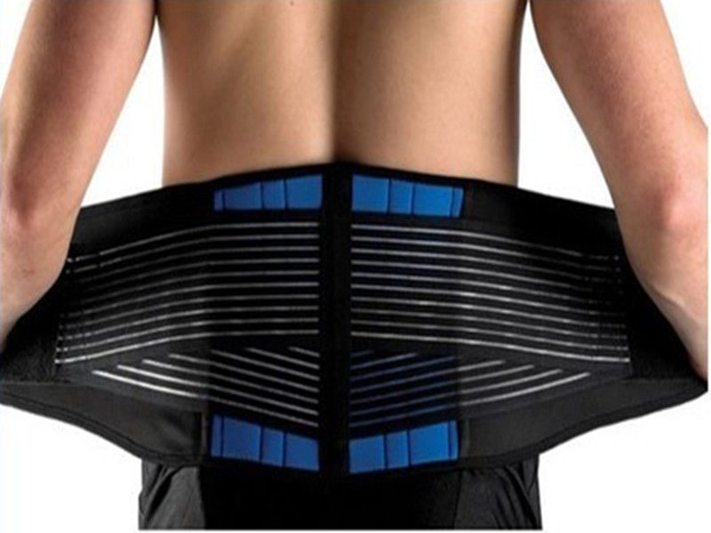 Deluxe double pull neoprene lumbar support belt lower back support brace exercise belt 9 sizes from S to 6XL