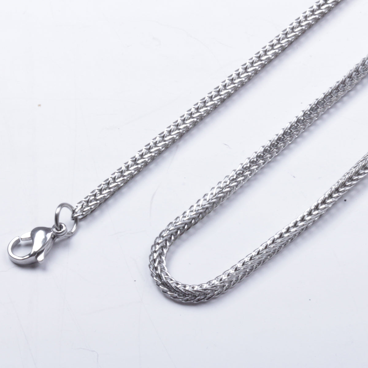 2.2mm-3.2mm 16"-40" Stainless Steel Foxtail Necklace Chain HN10 USA Seller