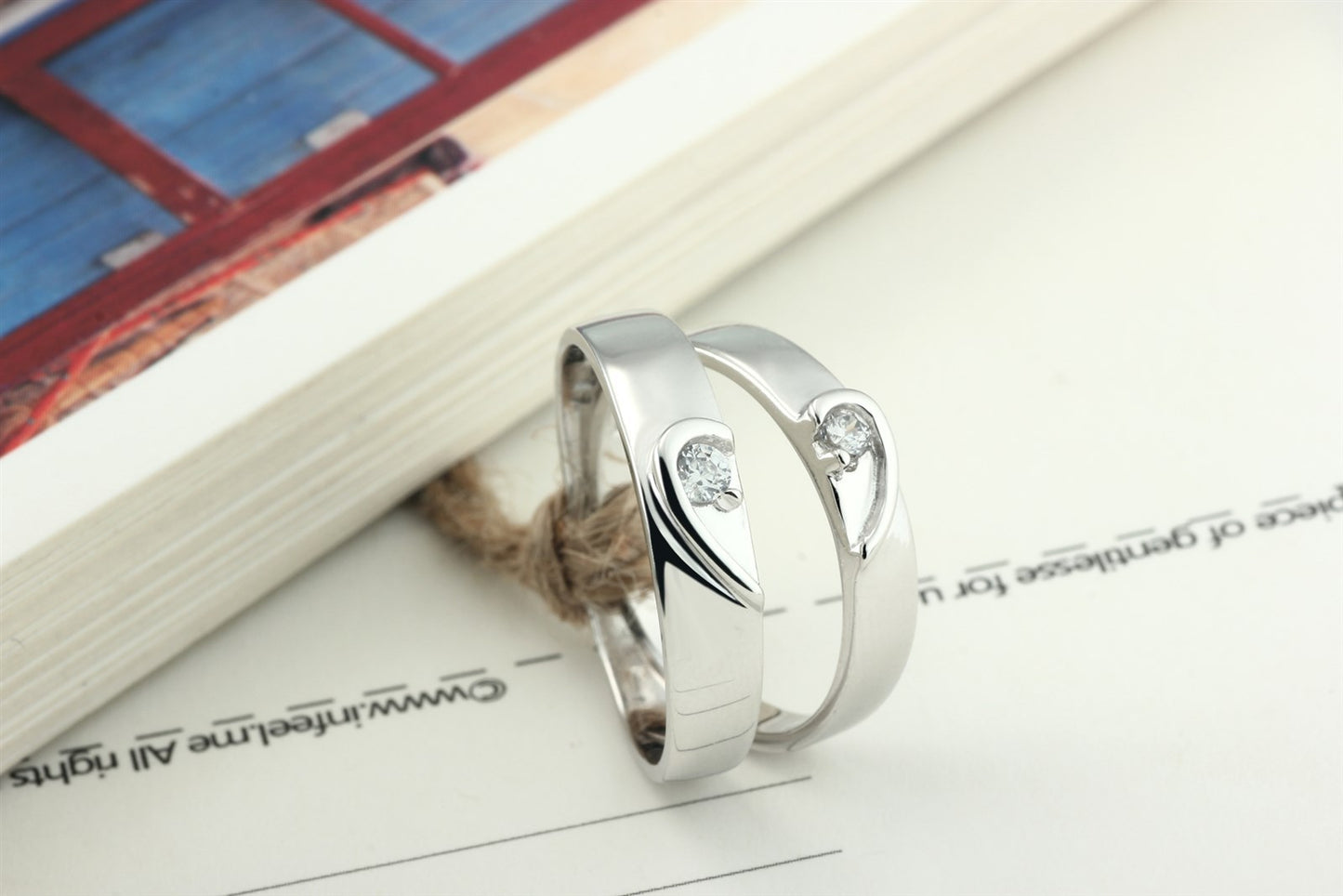 925 Sterling Silver Couple Love Wedding Bands Rings Size 4.5-12 Sy10