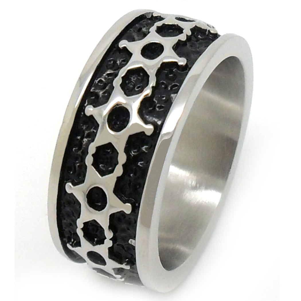 US Seller Men's Vintage Silver or Gold Stainless Steel Designed Band Ring HS29