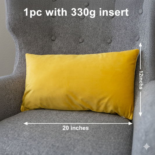 12x20 blue throw pillow with 450g insert by fancy & stacy