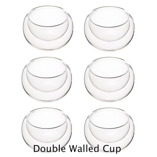 [6 double walled cups] 6 double walled cups