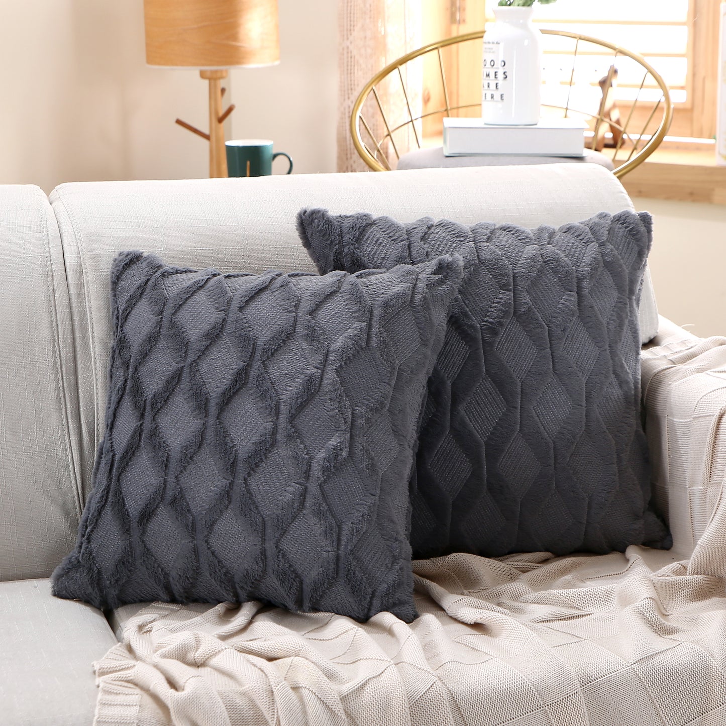 Decorative throw pillow by fancy & stacy
