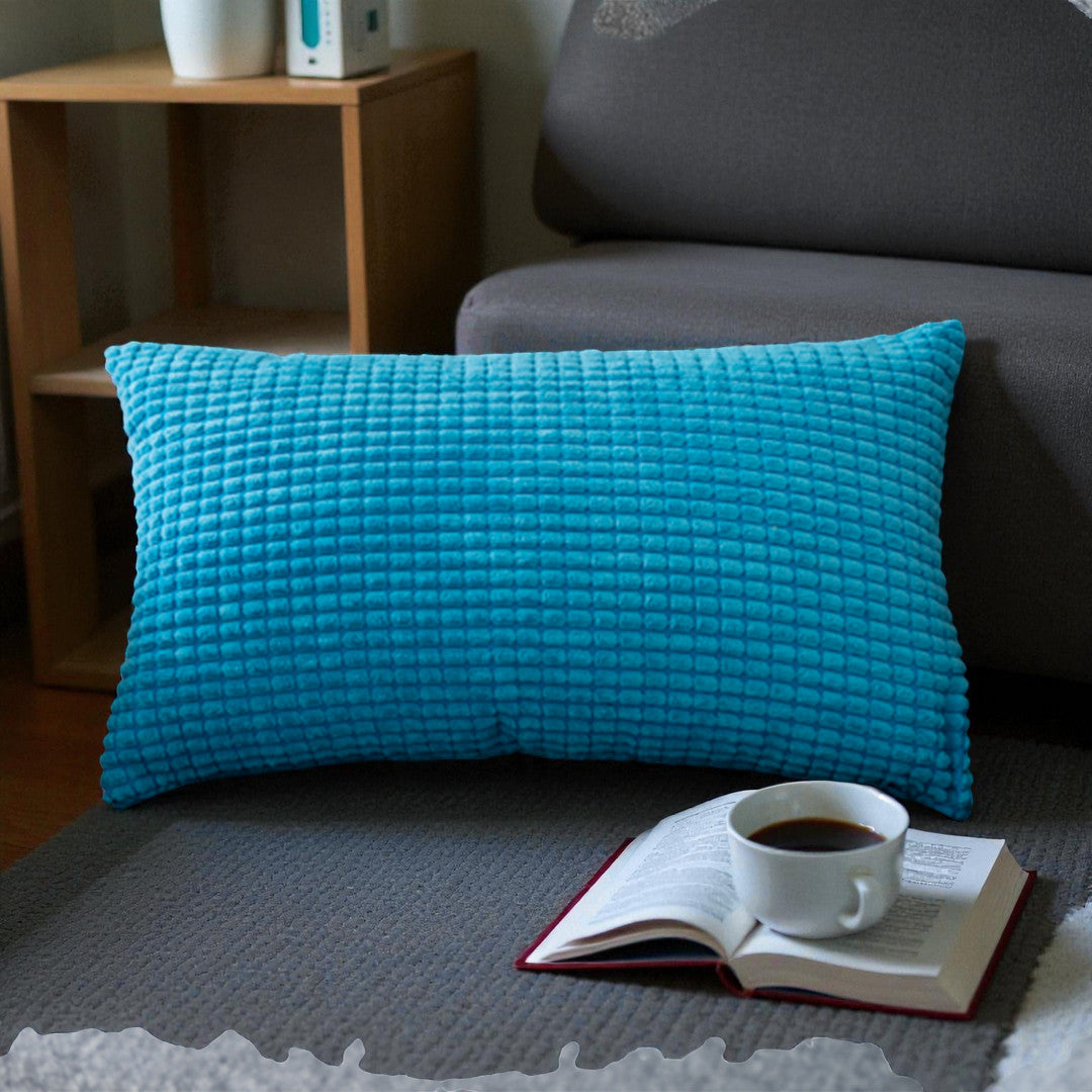 12x20 blue decorative throw pillow by fancy & stacy