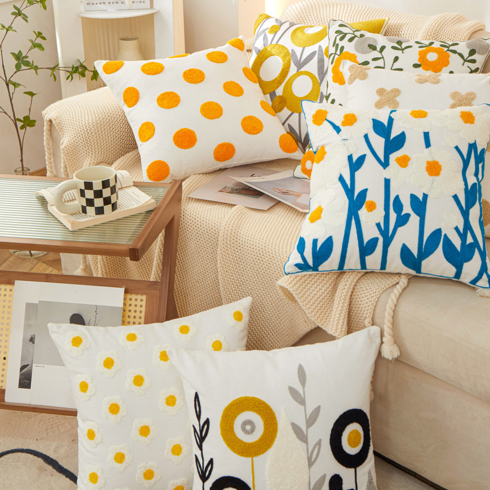 18x18 decorative throw pillow by fancy & stacy