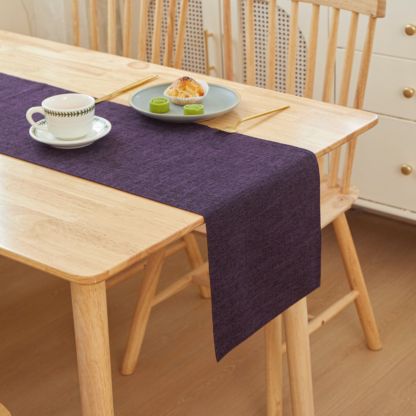 Table Cloth Flat Edges size 12"W x 71" L