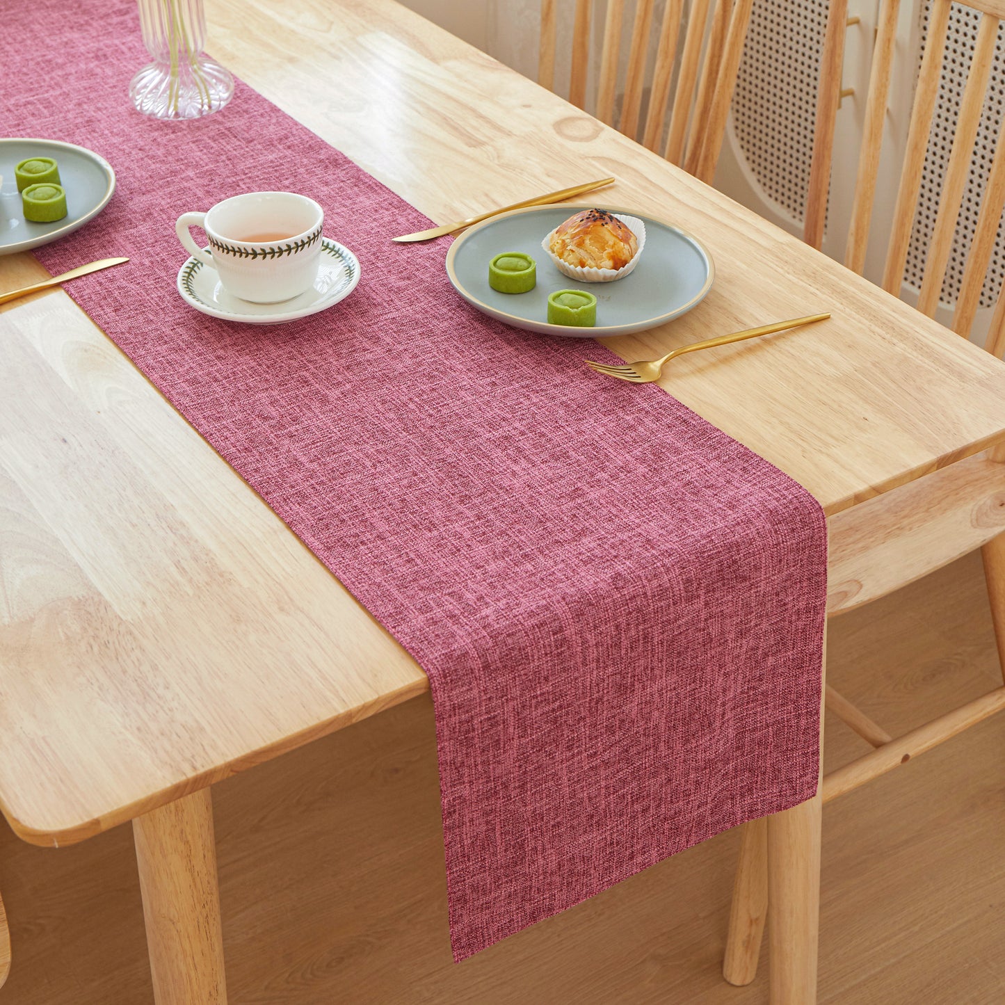 Table Cloth Flat Edges size 12"W x 71" L