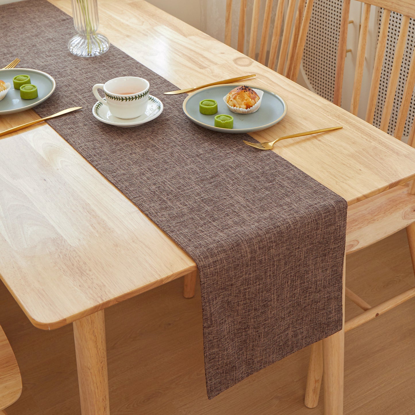 Table Cloth Flat Edges size 12"W x 71" L