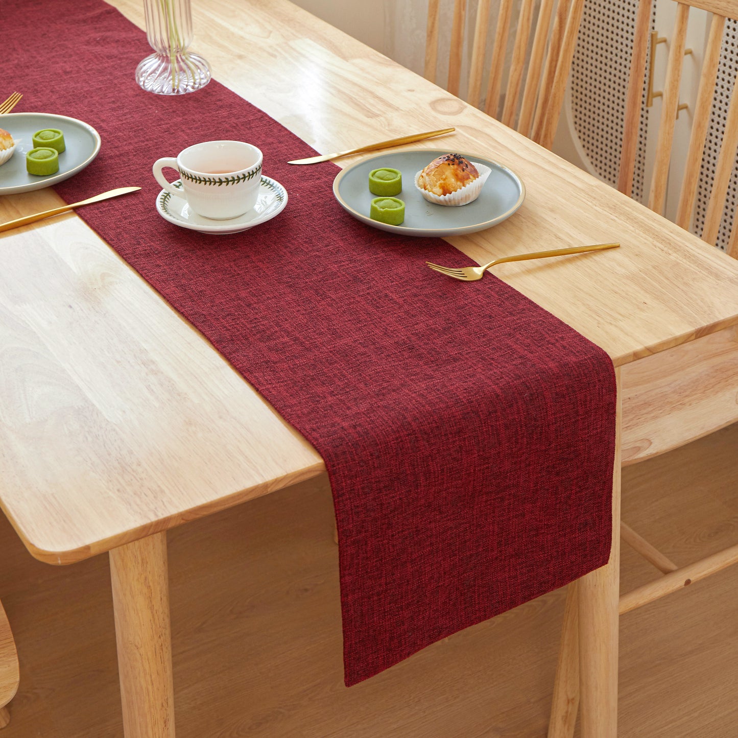 Table Cloth Flat Edges size 12"W x 71" L