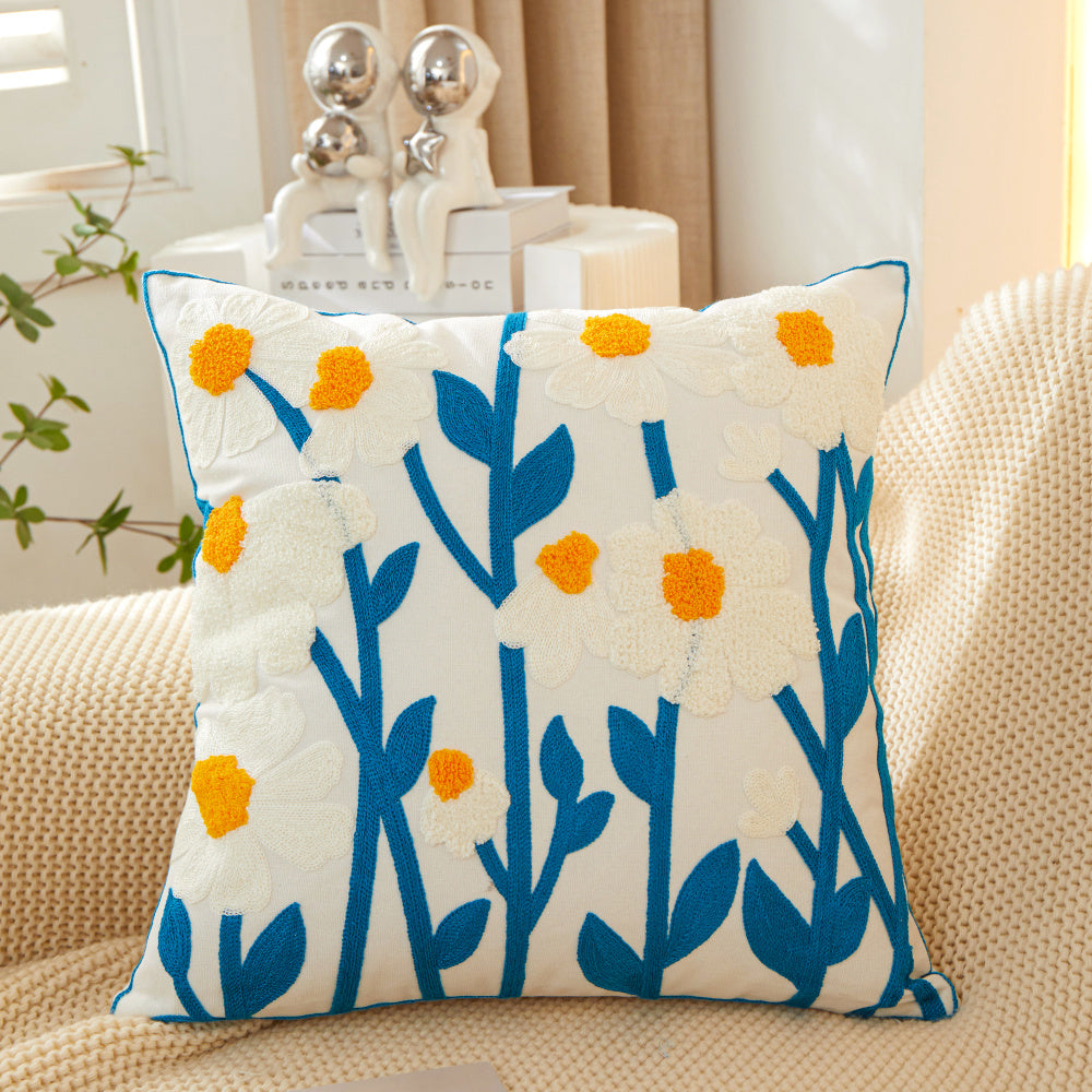 Floral square pillow cover by fancy & stacy home decor
