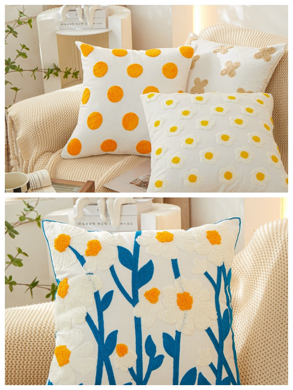 Floral square pillow cover by fancy & stacy home decor